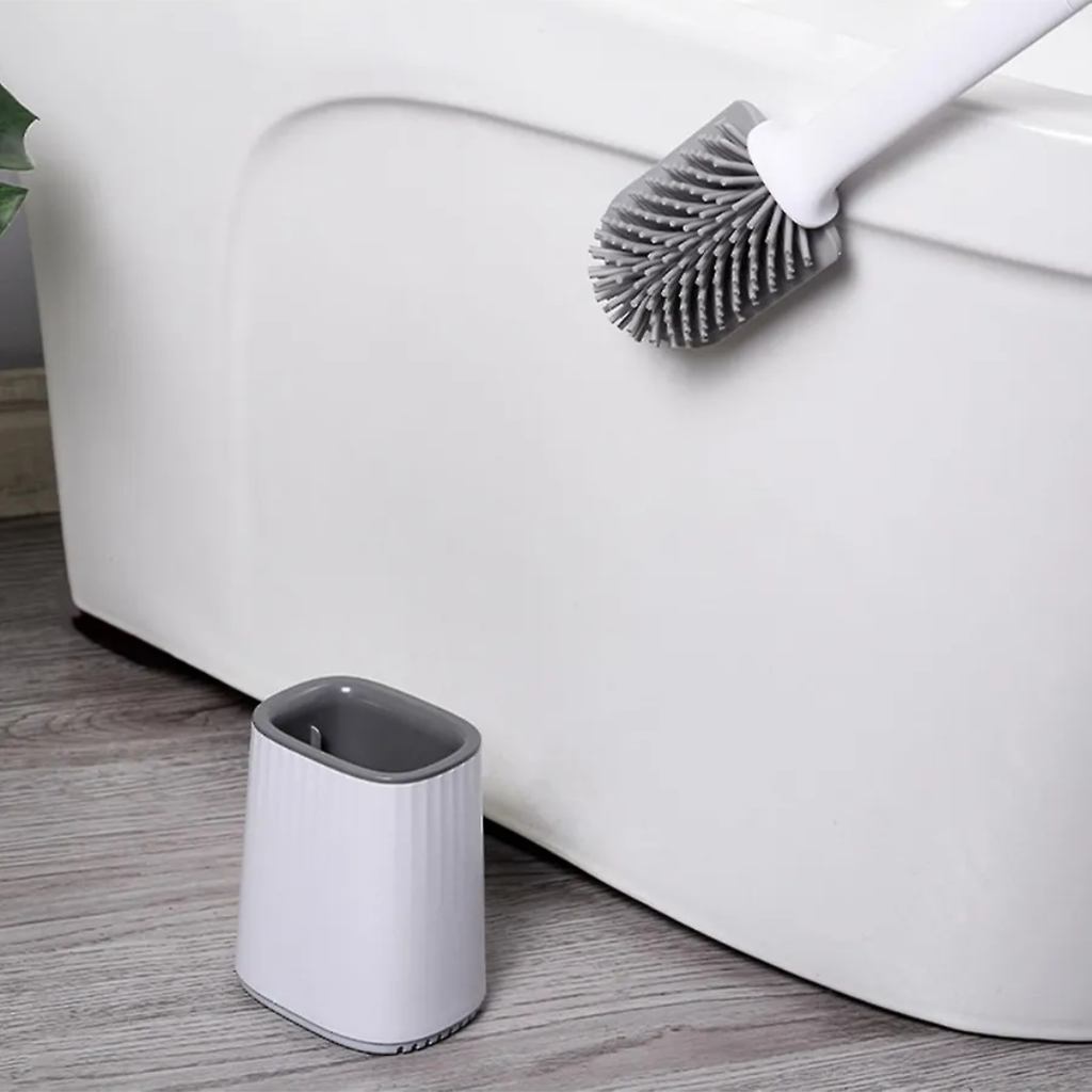 Silicone Toilet Brush with Stand