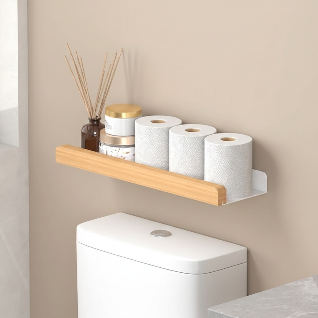 Étagère Porte-Papier Toilette Mural
