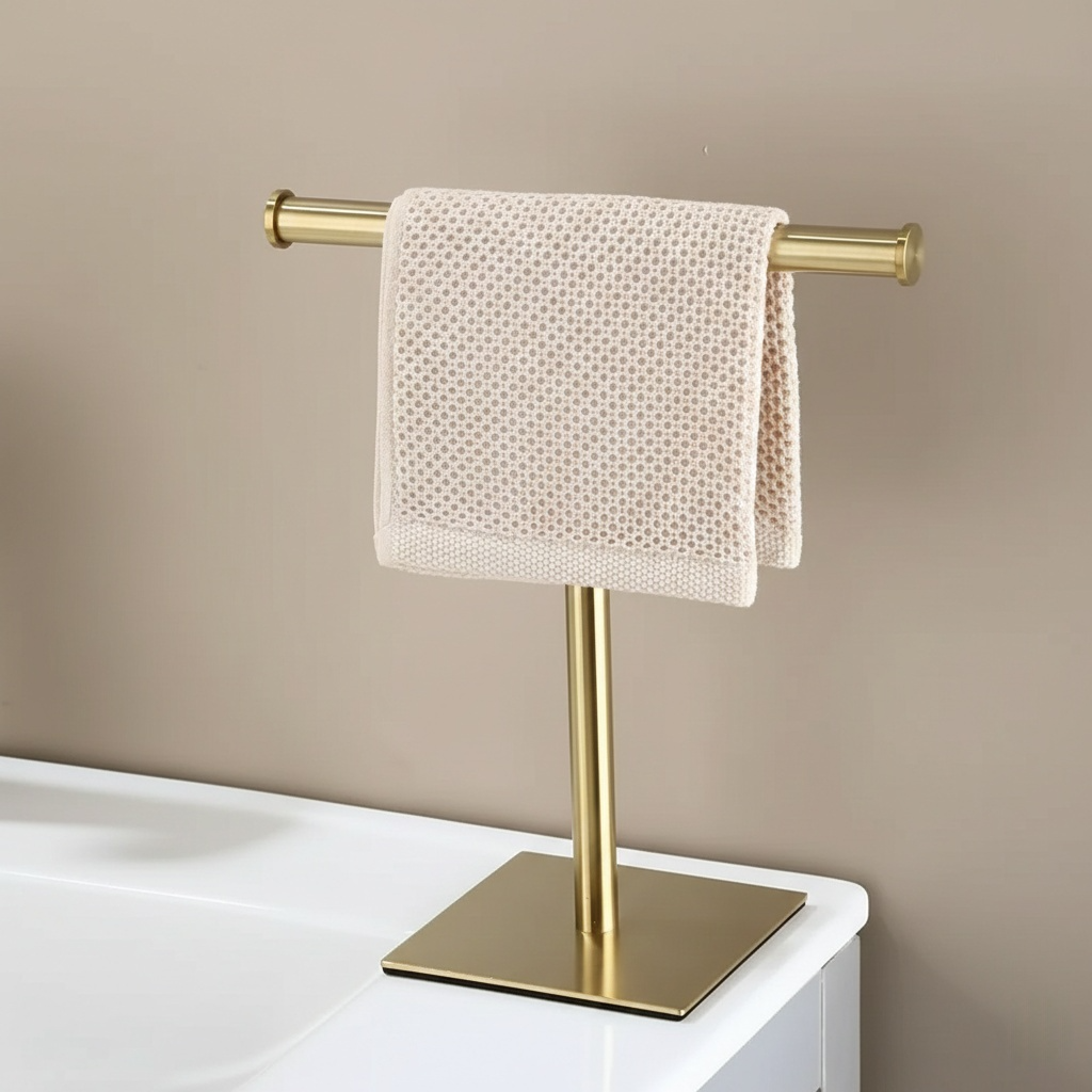 porte serviette main autoportant