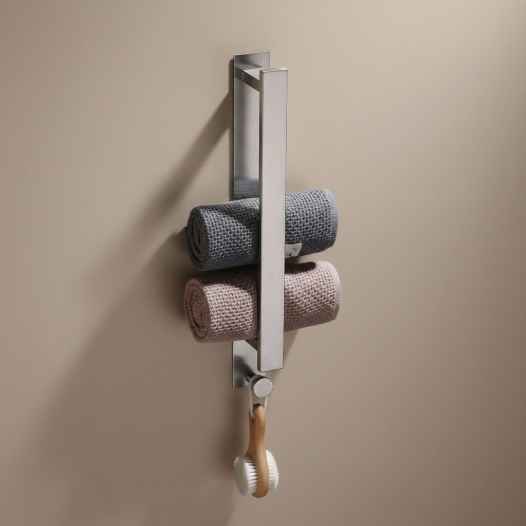 Porte-Serviettes Mural Sans Perçage