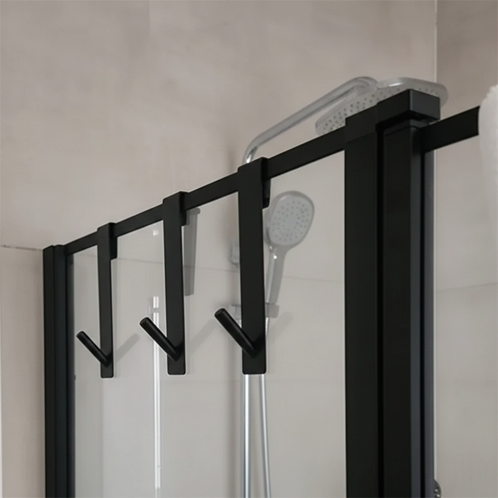 (Crochet) porte-serviettes de douche en forme de S