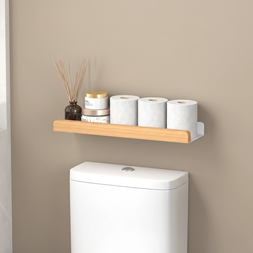 Étagère Porte-Papier Toilette Mural