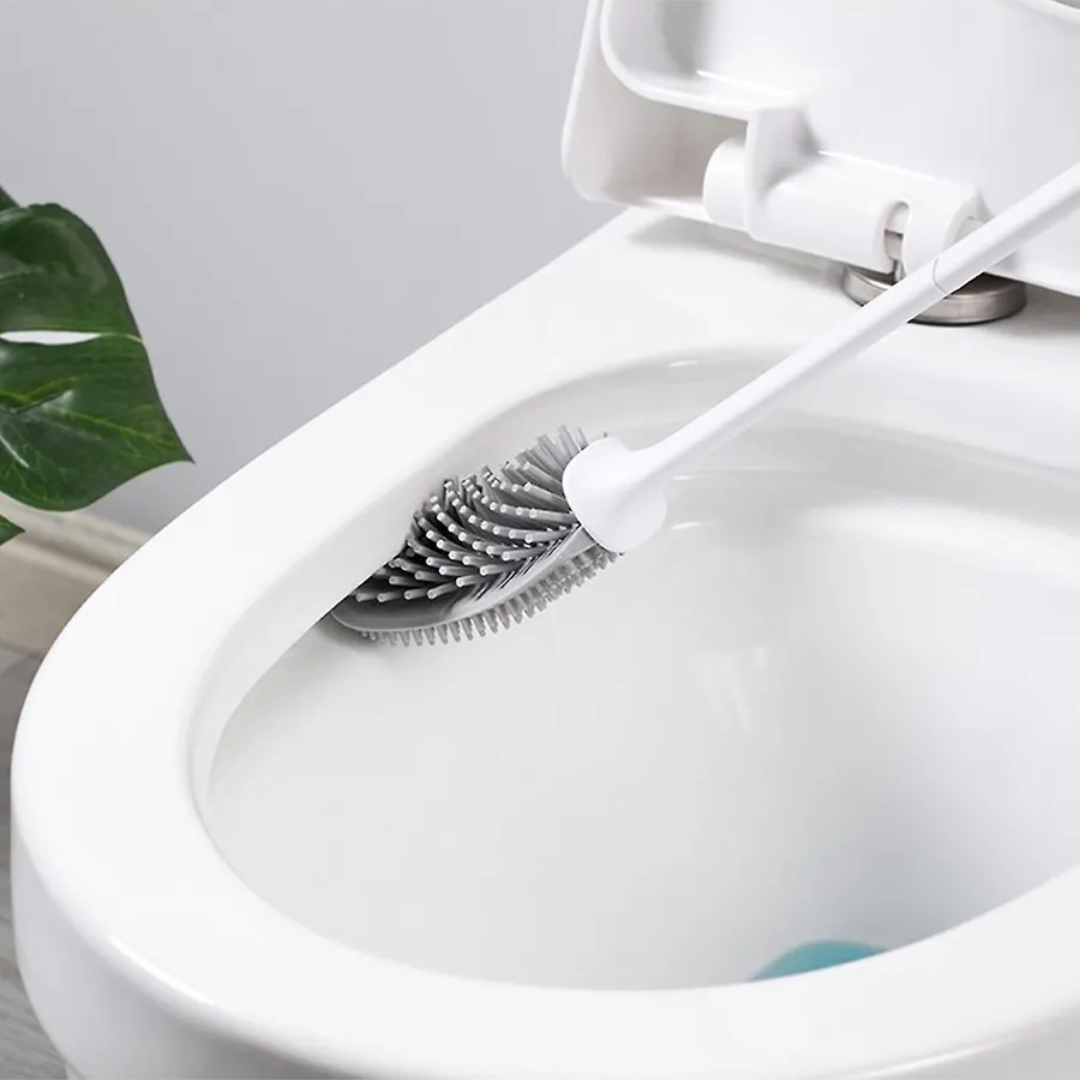 Silicone Toilet Brush with Stand