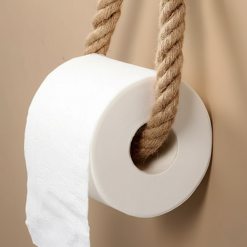 Natural Rope Toilet Paper Holder