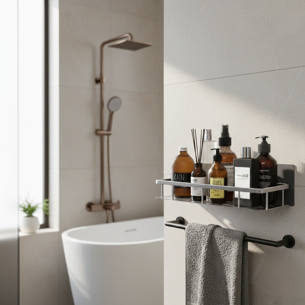 étagère salle de bain sans percer