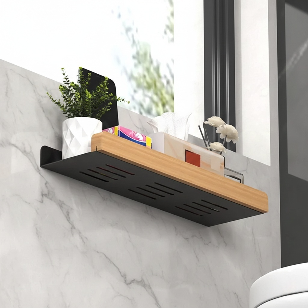 Étagère Porte-Papier Toilette Mural