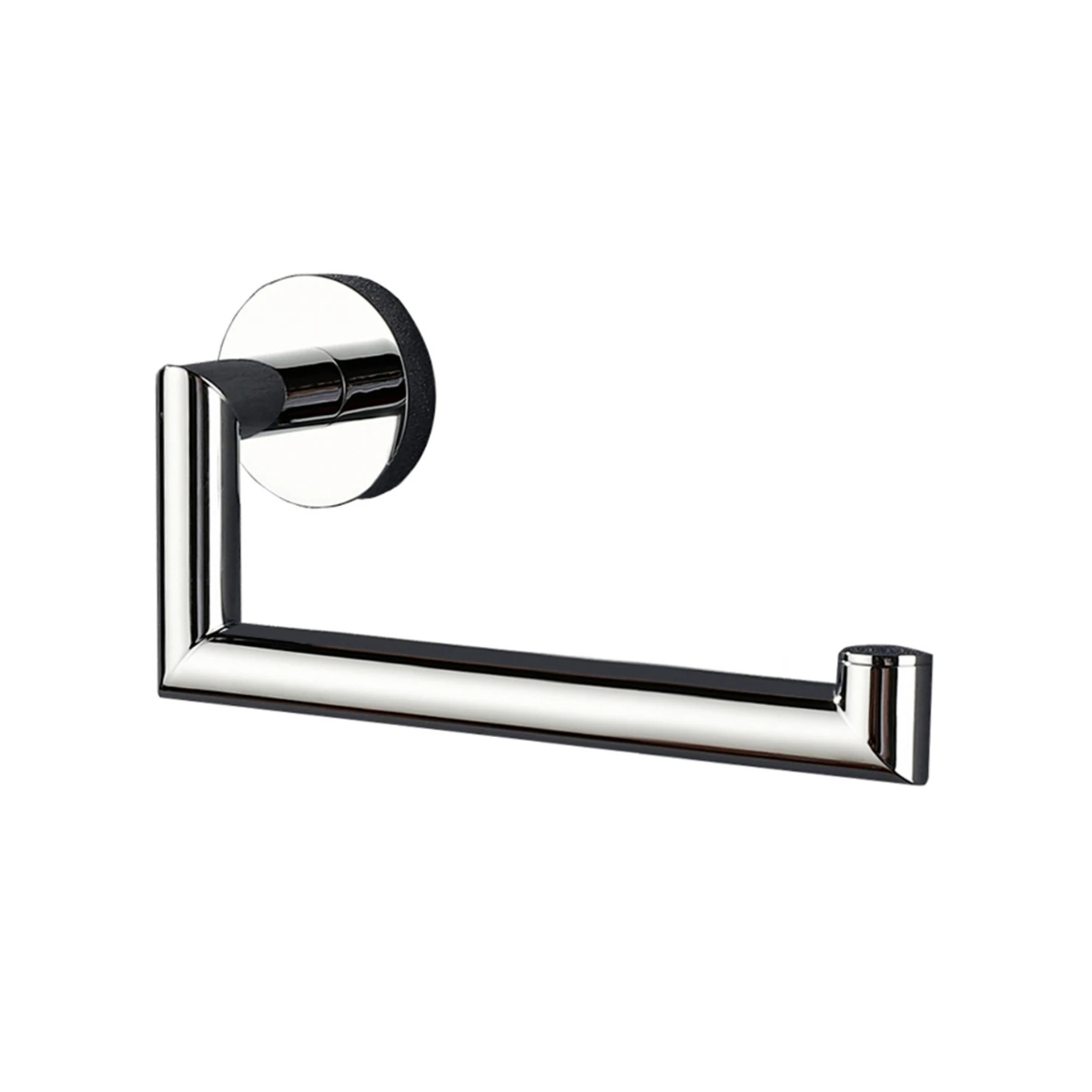 Porte-Papier Toilette Mural en Laiton Chromé