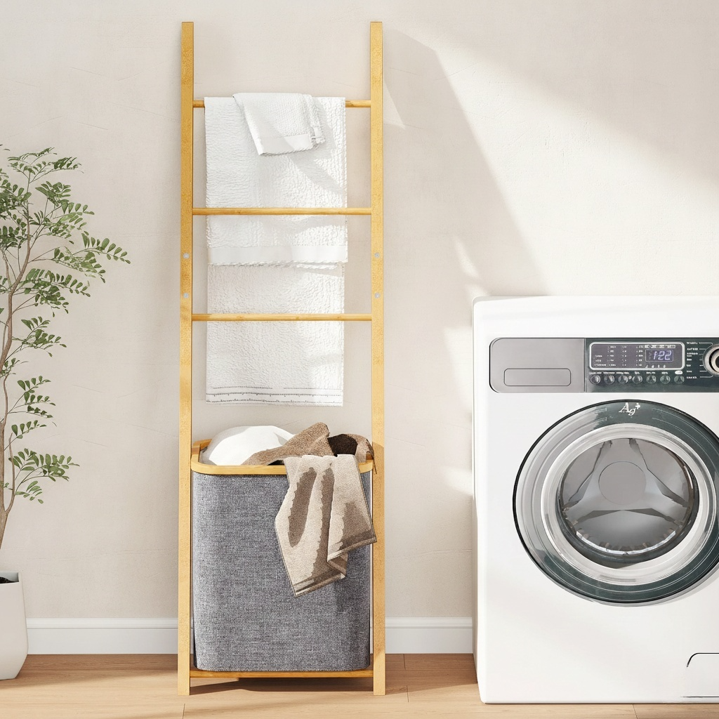 echelle porte serviette salle de bain