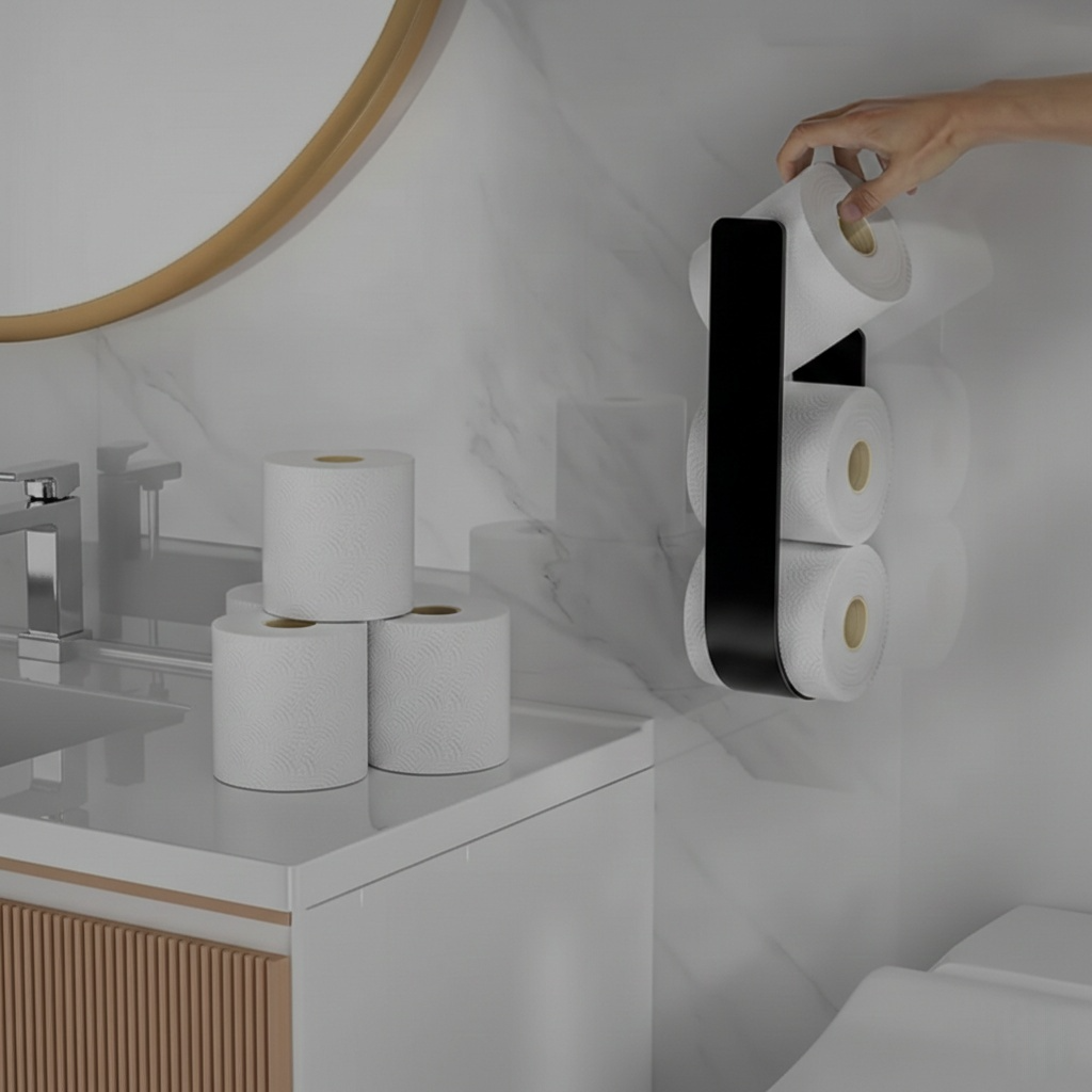 Porte-Papier Toilette Mural