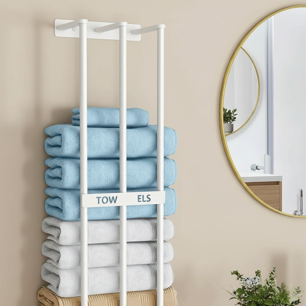 porte serviettes murale salle de bain 2