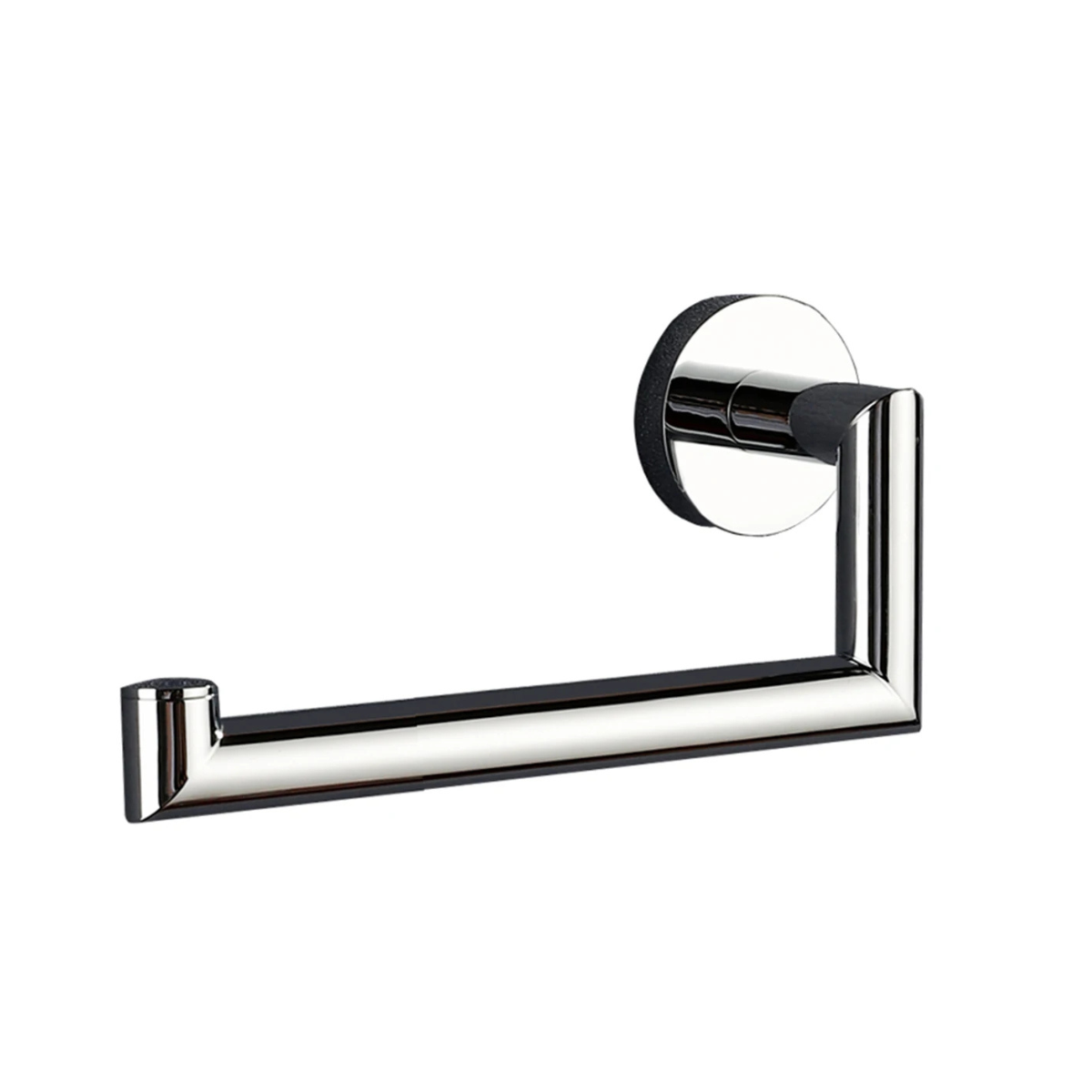 Porte-Papier Toilette Mural en Laiton Chromé