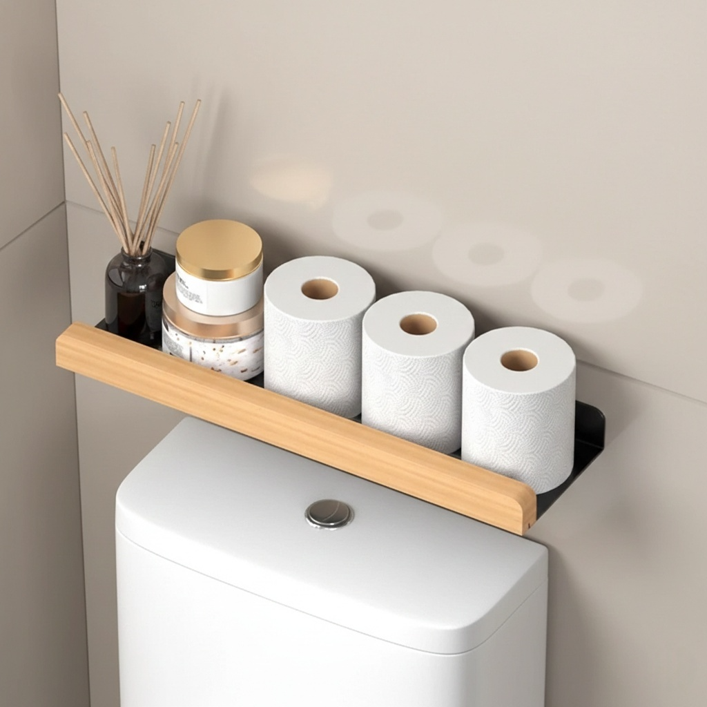 Étagère Porte-Papier Toilette Mural