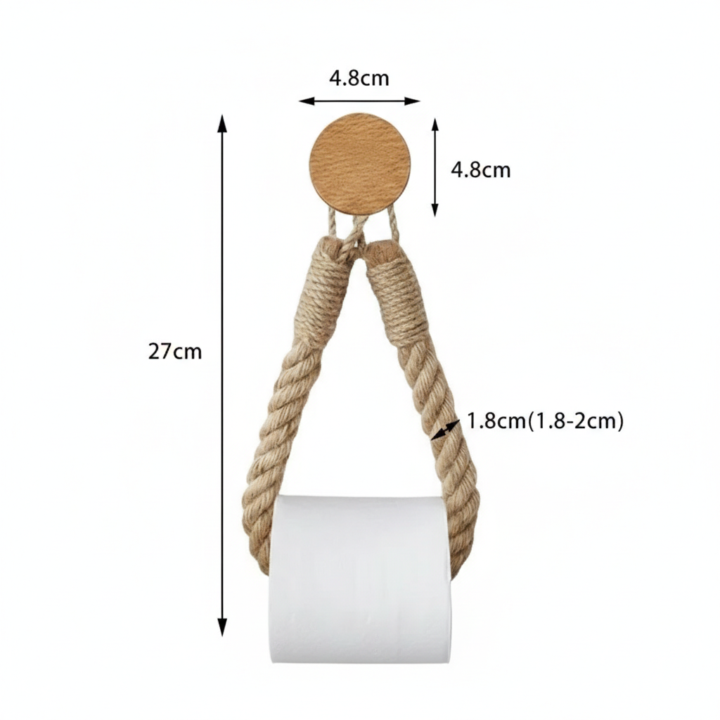 Natural Rope Toilet Paper Holder