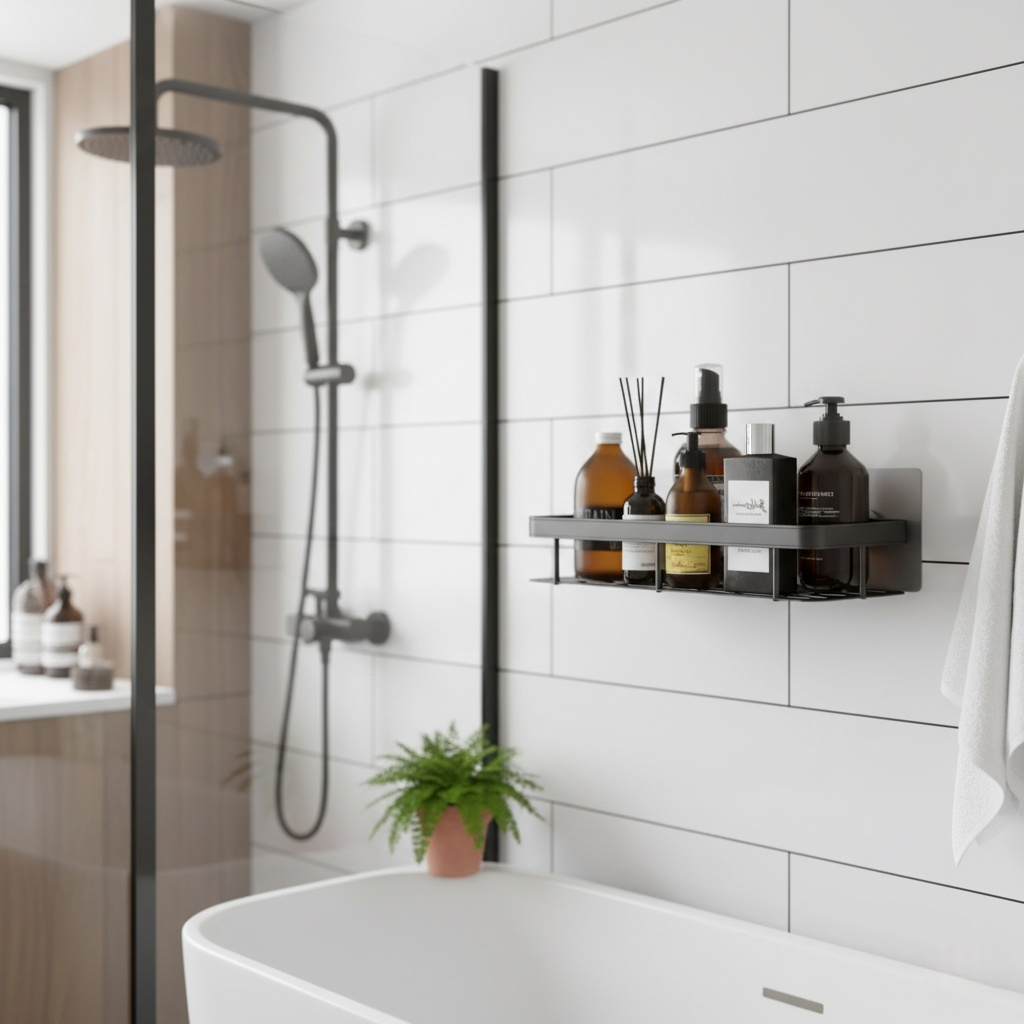 étagère salle de bain sans percer