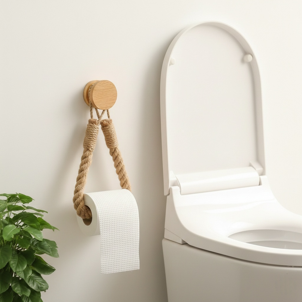 Natural Rope Toilet Paper Holder