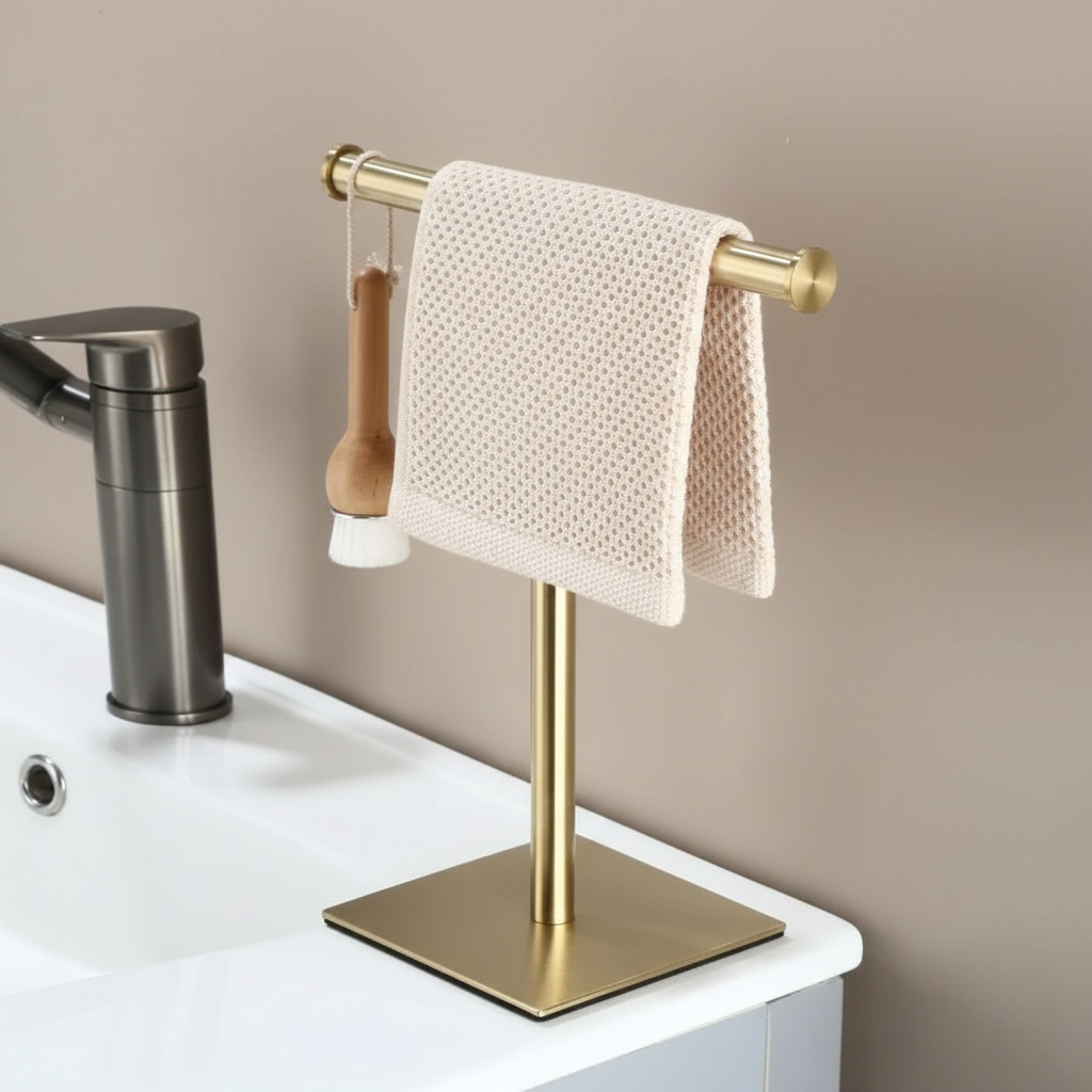 porte serviette main autoportant