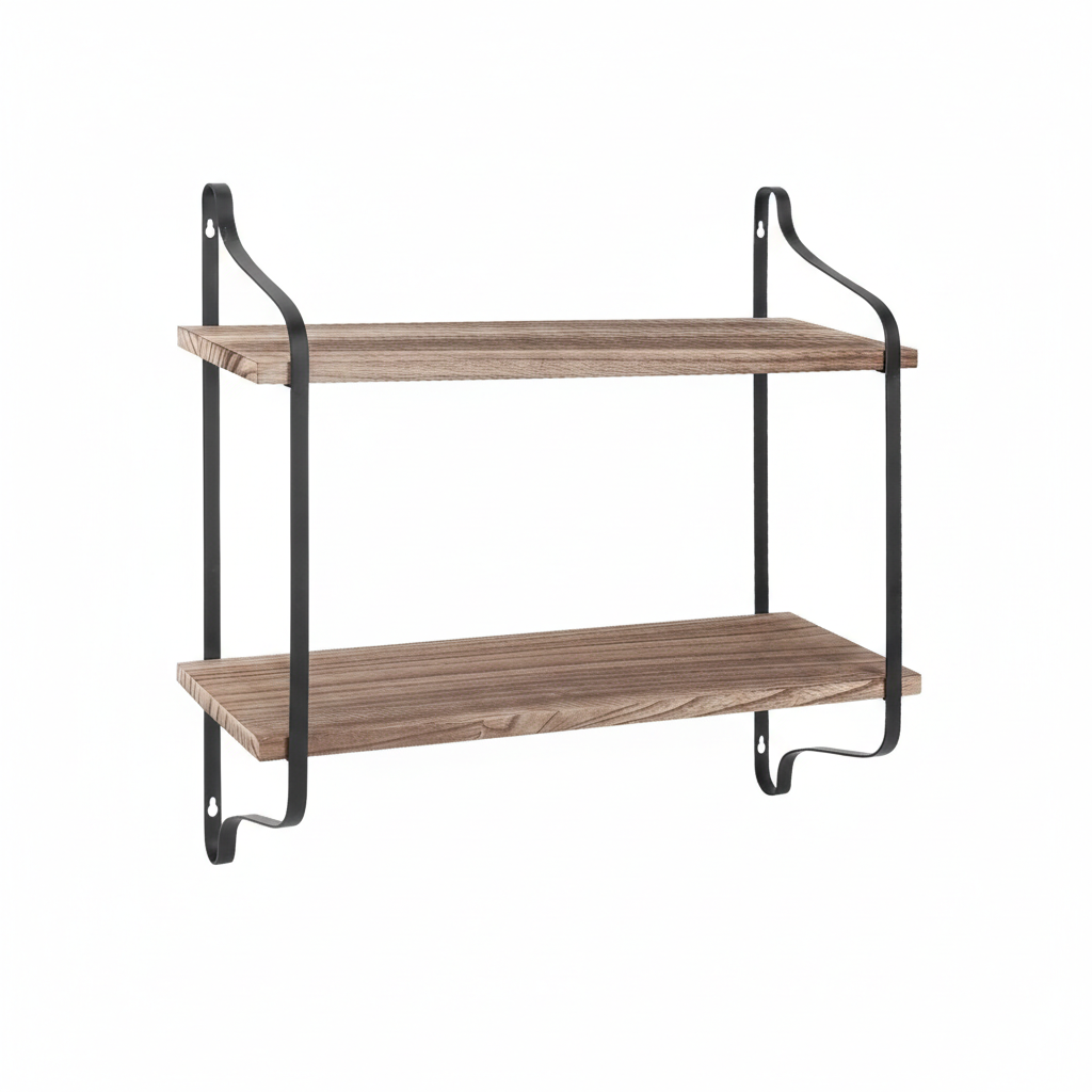 étagère murale pour salle de bain en bois