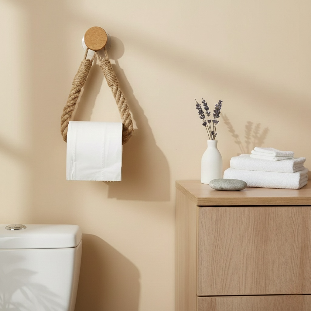 Natural Rope Toilet Paper Holder