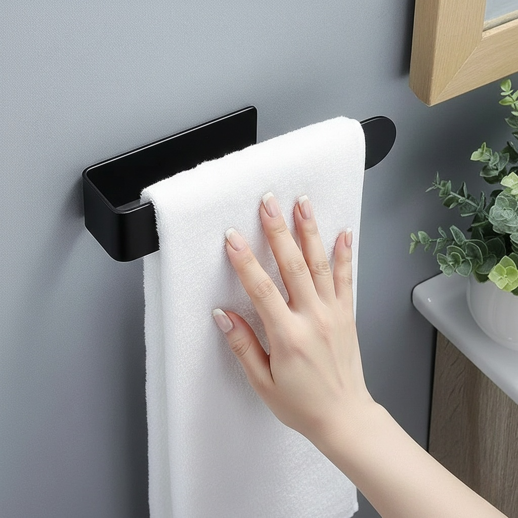 porte serviette auto-adhésif WC