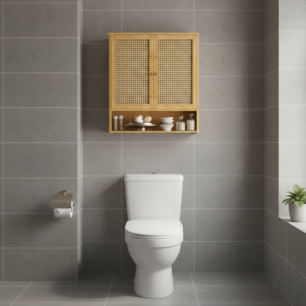 Armoire bambou salle de bain