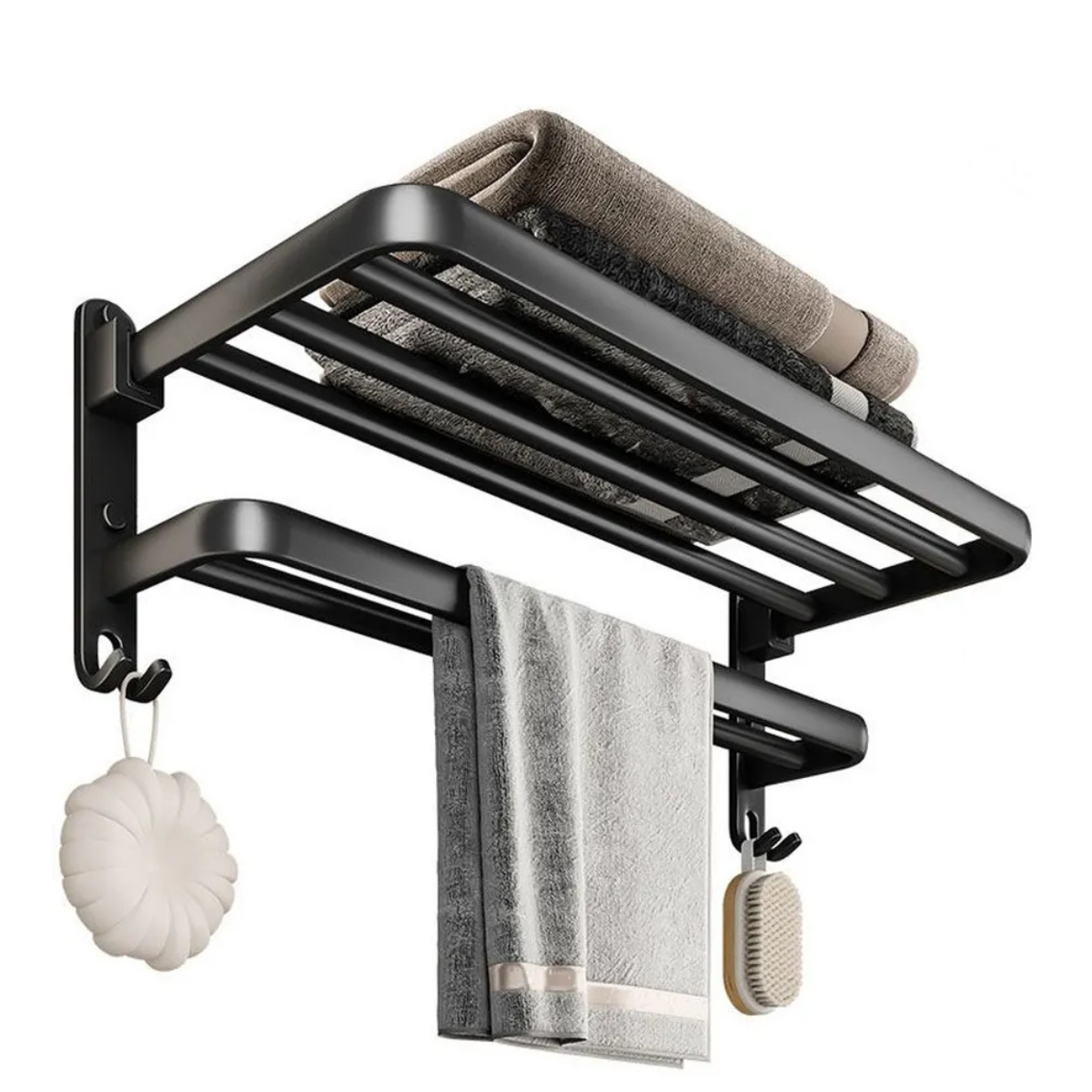 porte serviettes mural salle de bain 1