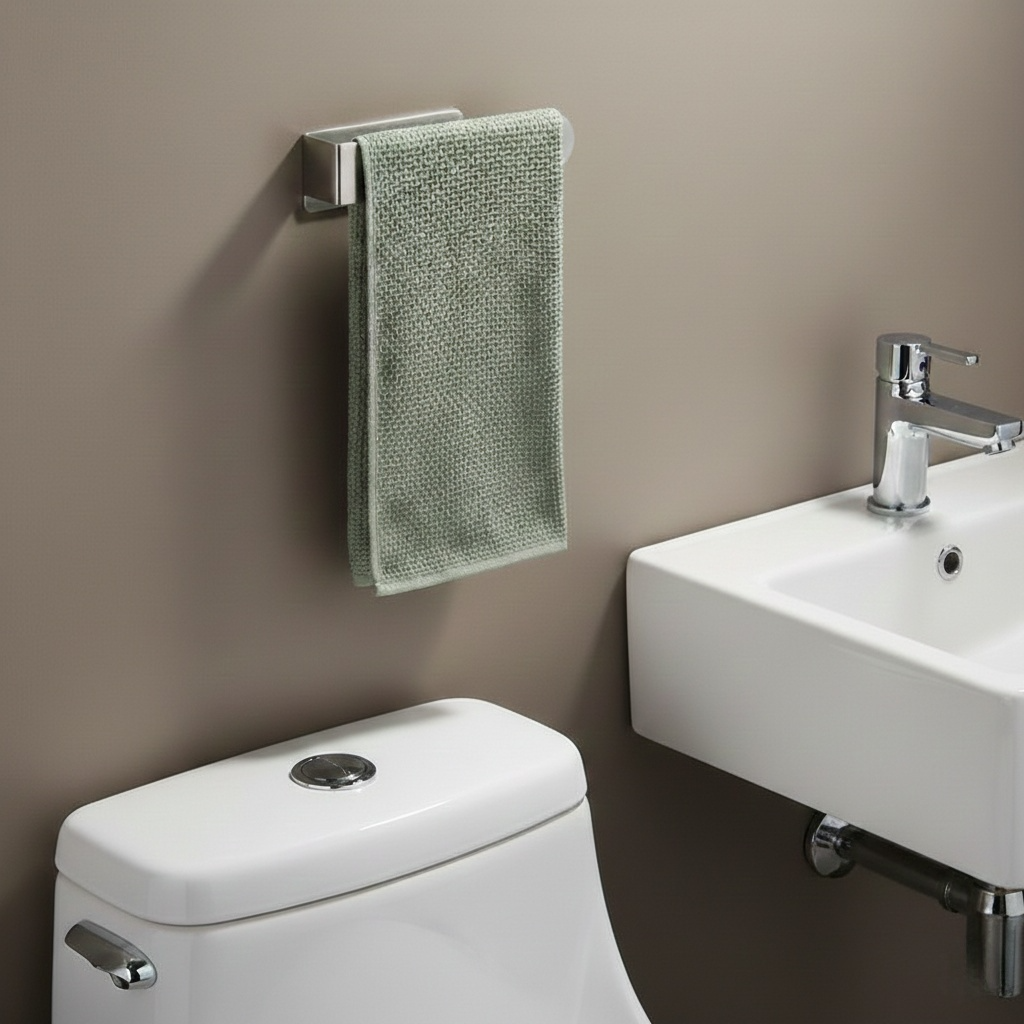 porte serviette auto-adhésif WC