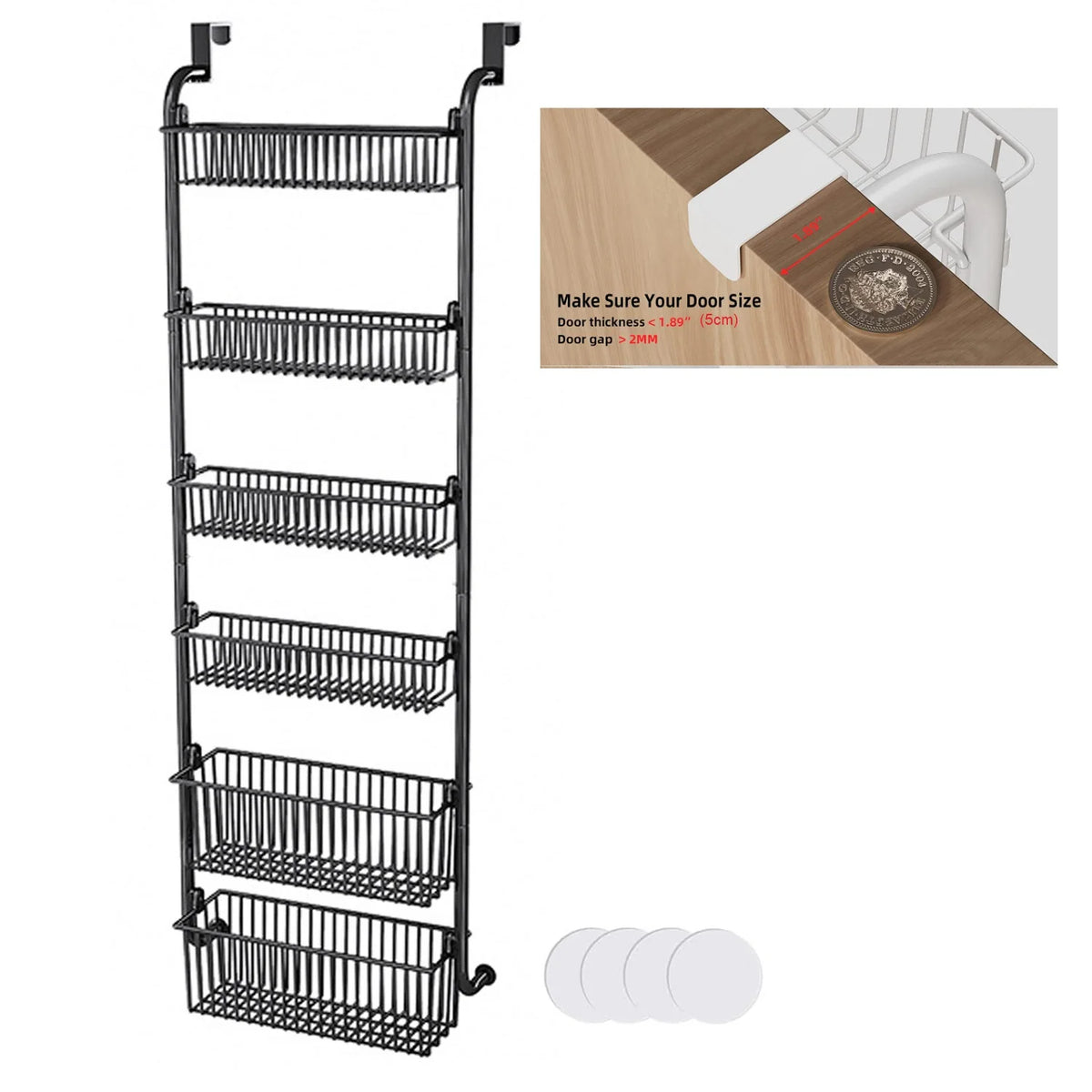 Étagère de rangement suspendue au-dessus de la porte 1