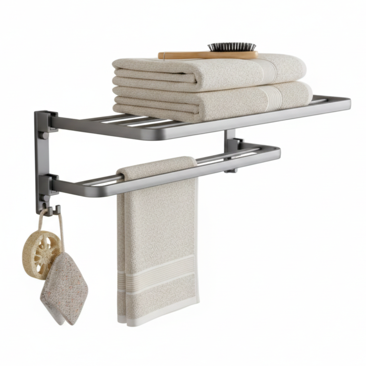 porte serviettes mural salle de bain 1