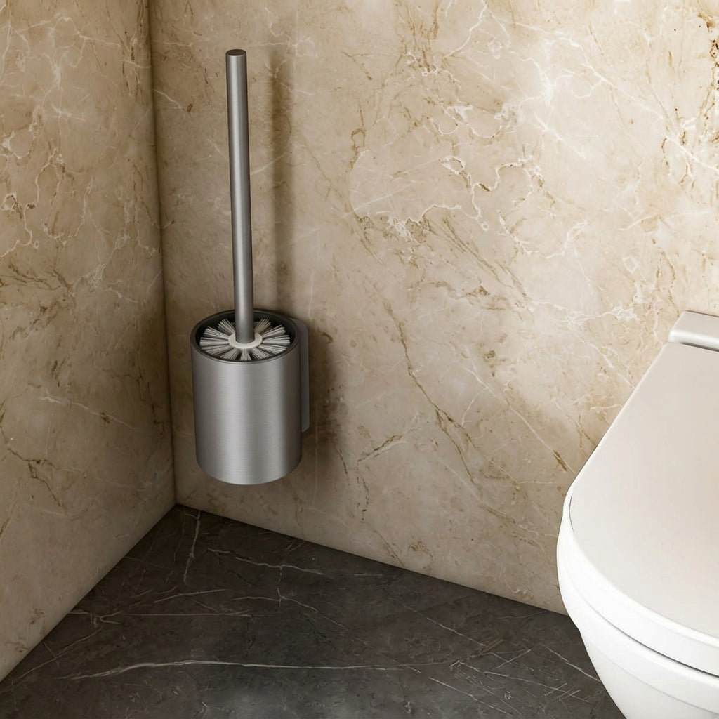 Round Wall-Mounted Toilet Brush