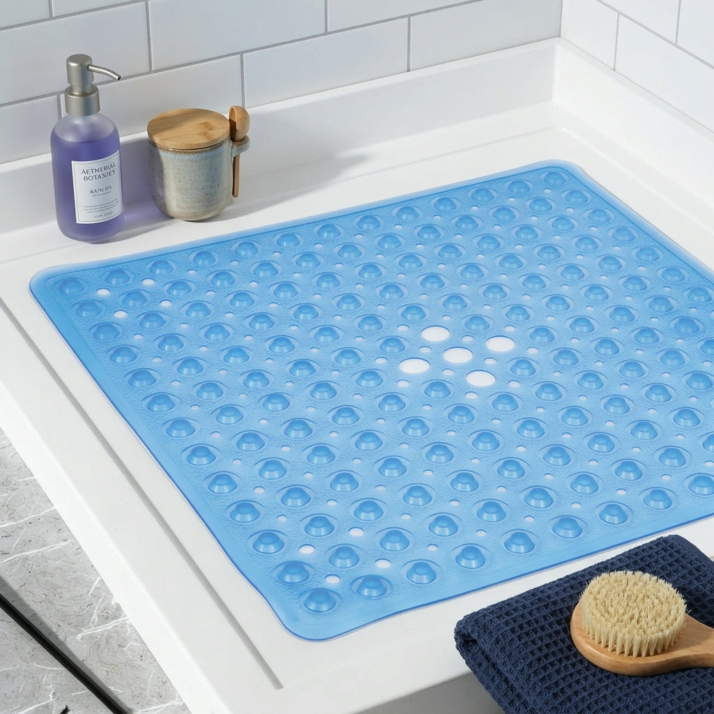 Tapis de douche carré antidérapant