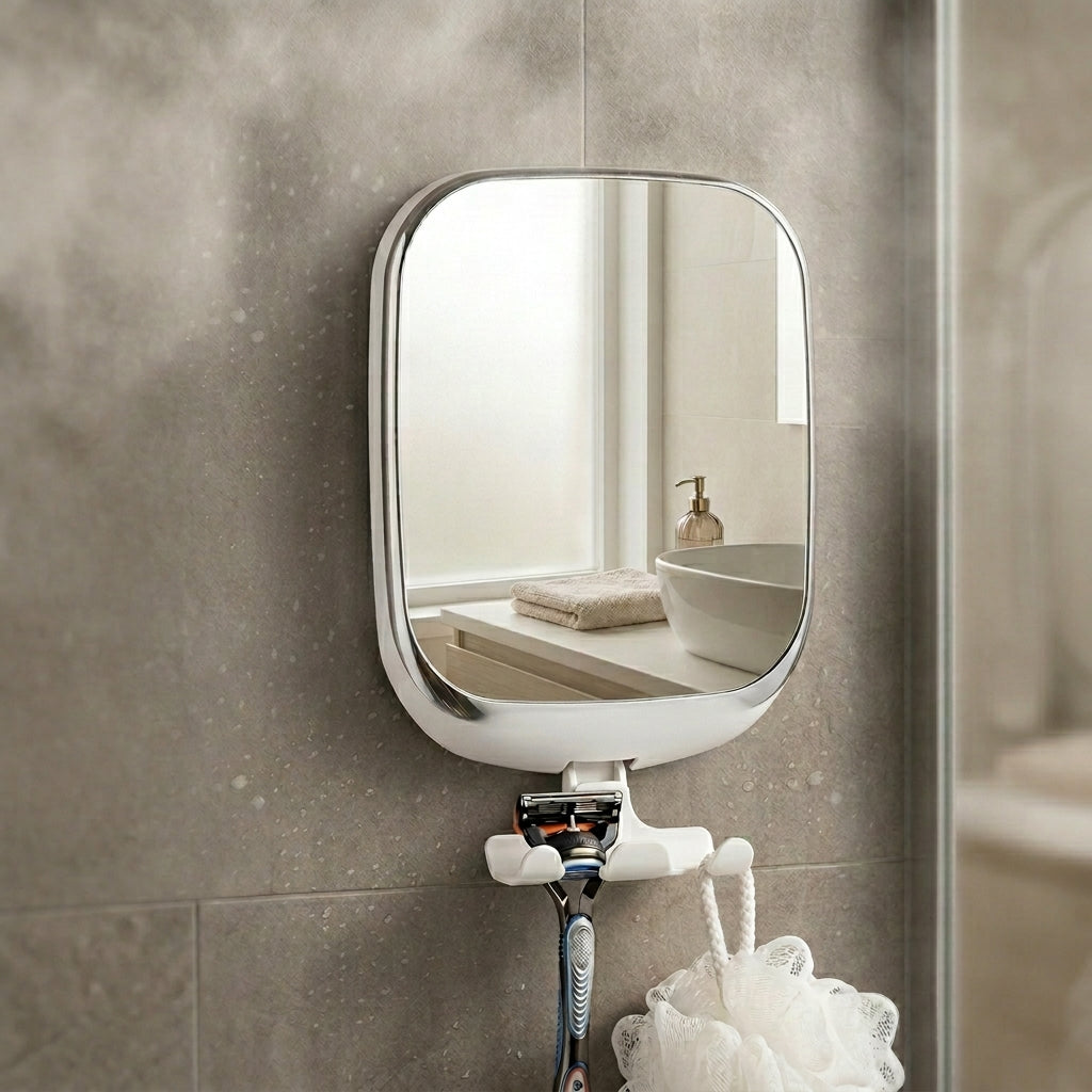 Miroir de Douche Antibuée avec Ventouse