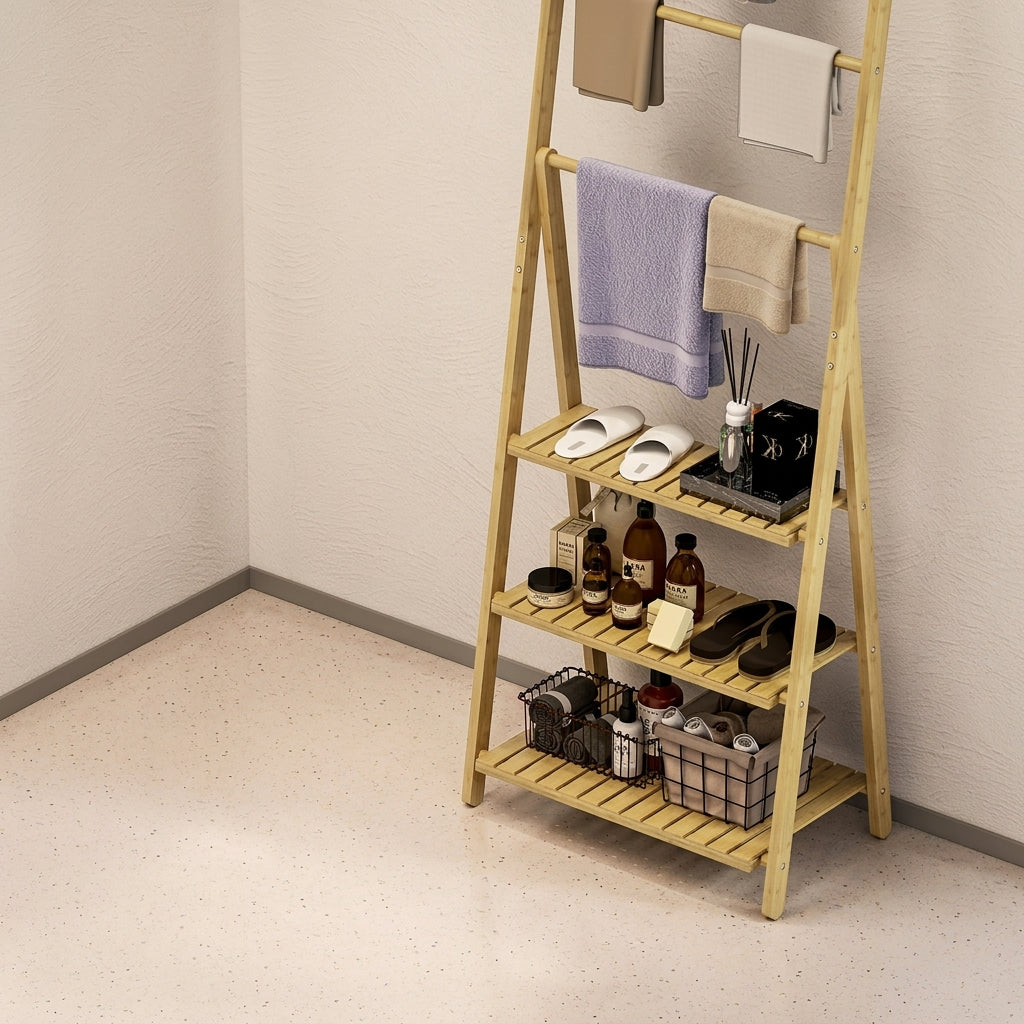 Bamboo Towel Rack