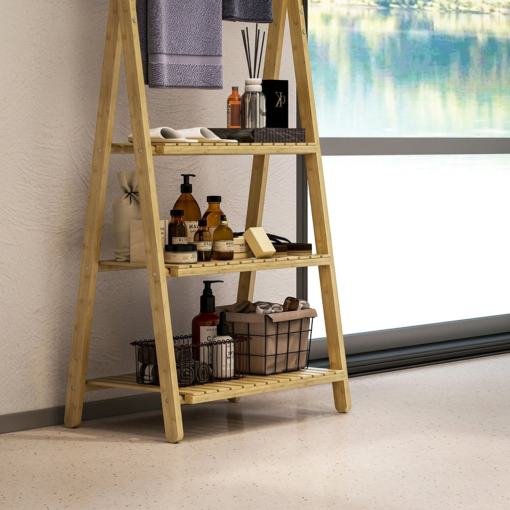 Bamboo Towel Rack