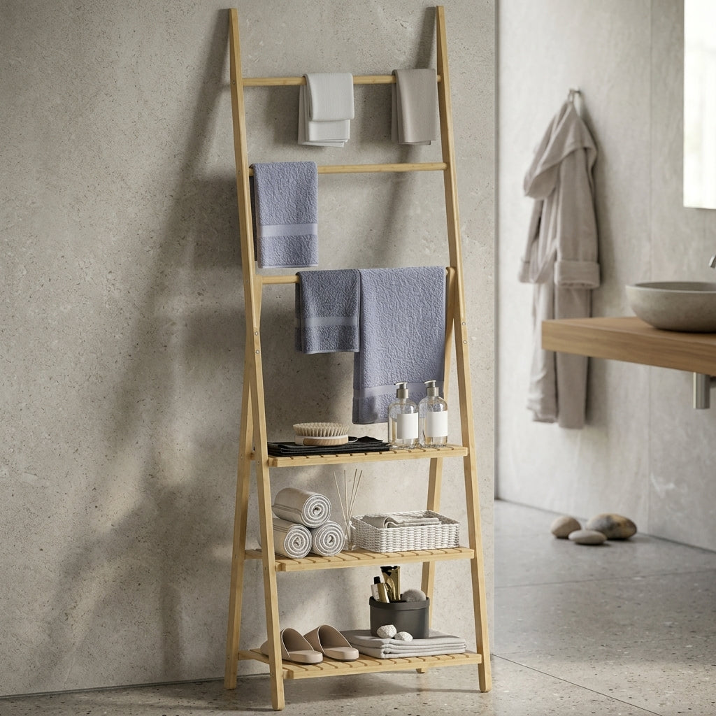 Bamboo Towel Rack