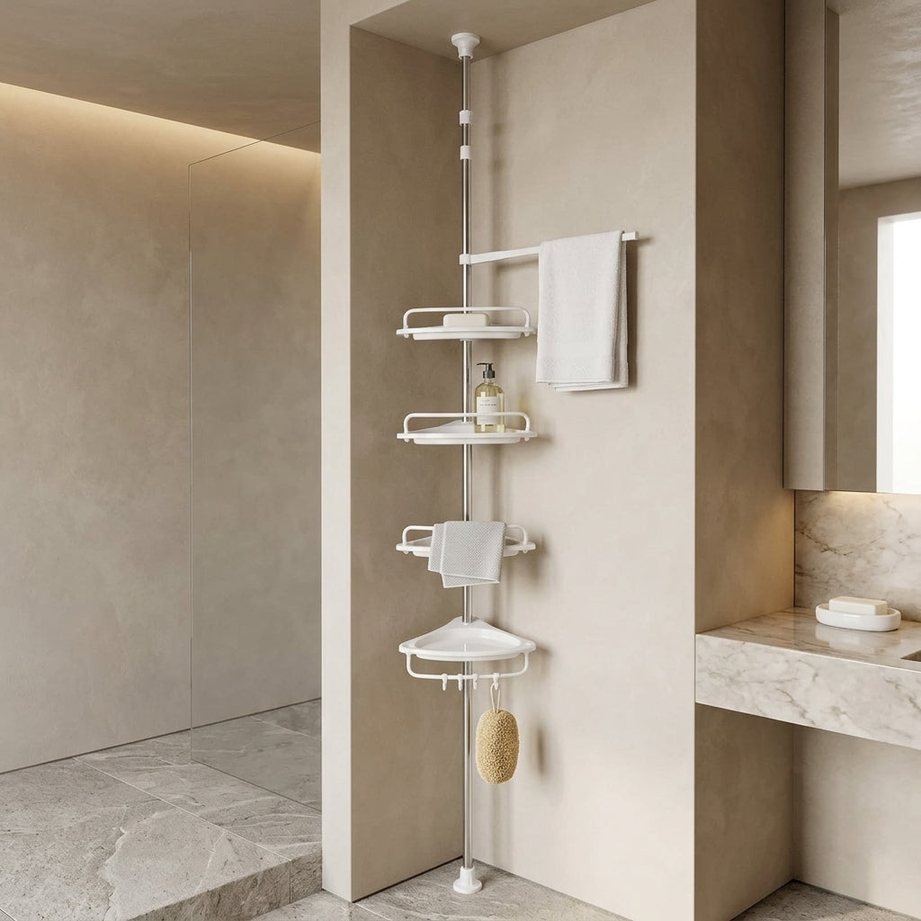 Telescopic Bathroom Shelf — 4 Levels