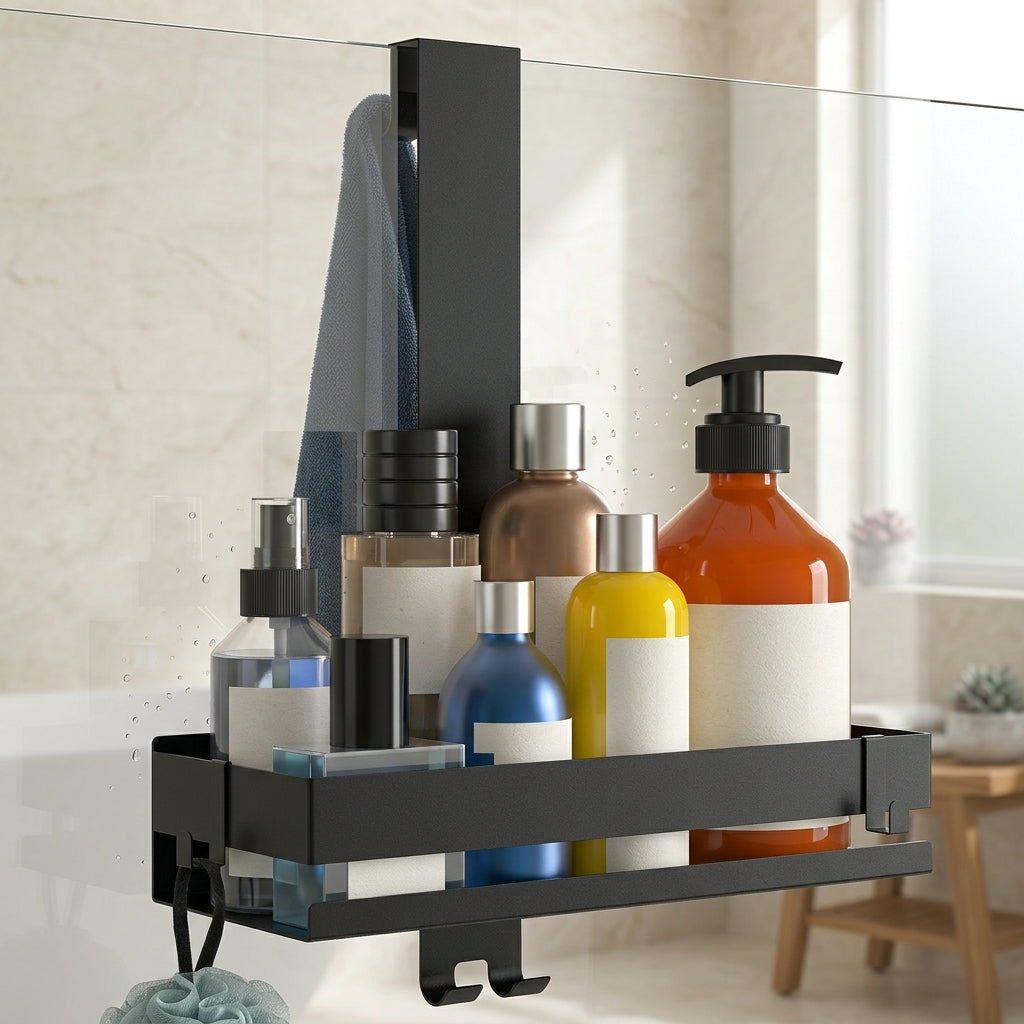 Stainless Steel Wall-Mounted Shower Shelf