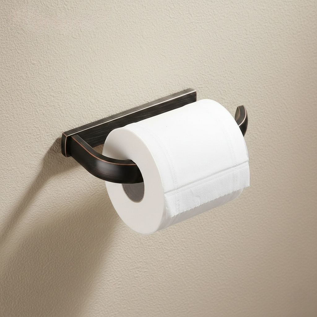 Porte-Papier Toilette Mural en Cuivre