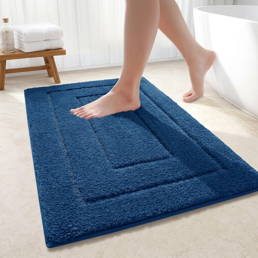 Tapis de bain microfibre antidérapant