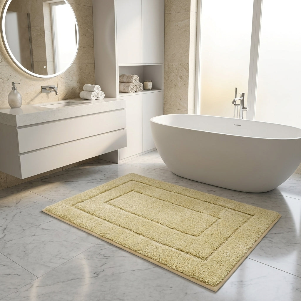 Tapis de bain microfibre antidérapant