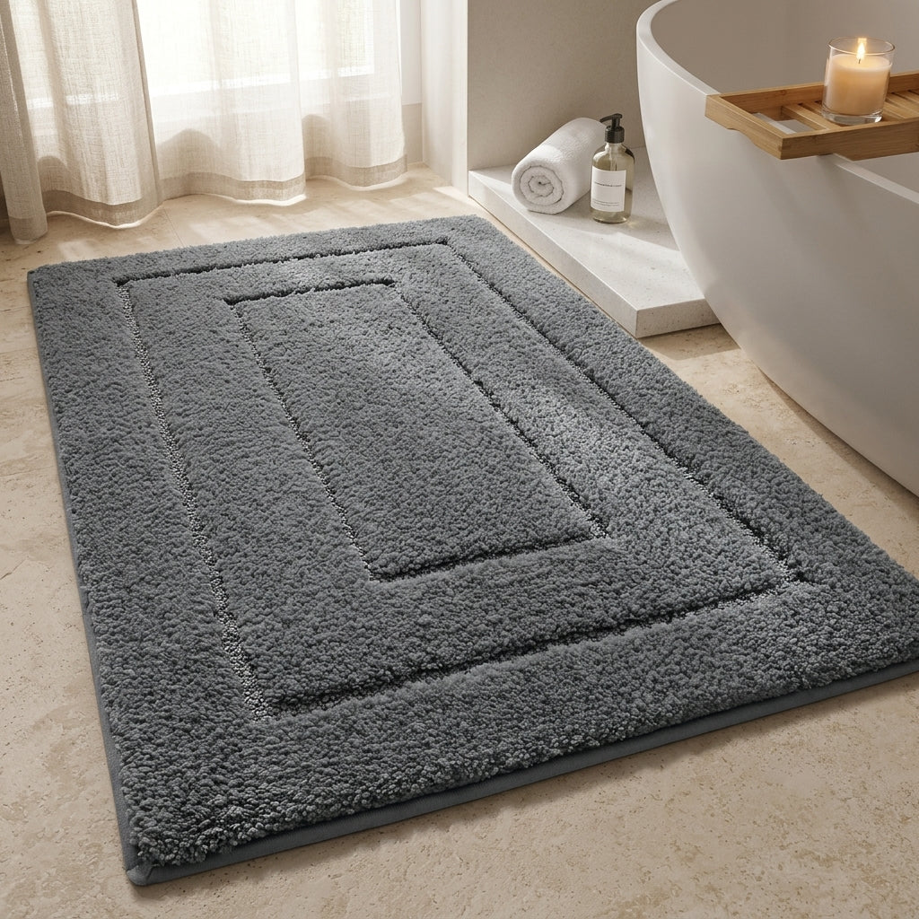 Tapis de bain microfibre antidérapant