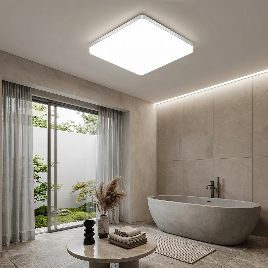 Plafonnier LED Carré de Salle de Bain