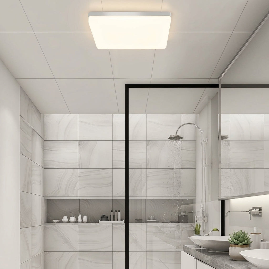 Plafonnier LED Carré de Salle de Bain