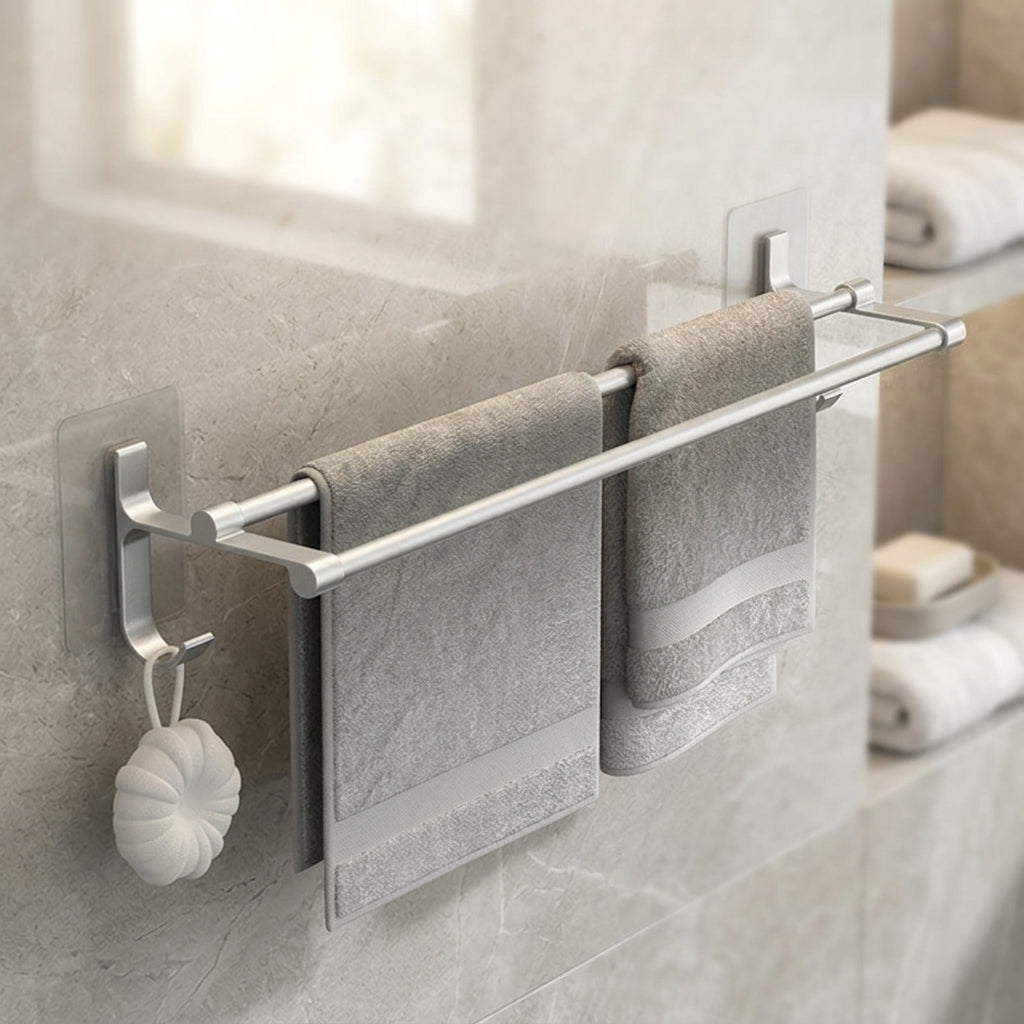 Porte-Serviettes Mural Double Barre