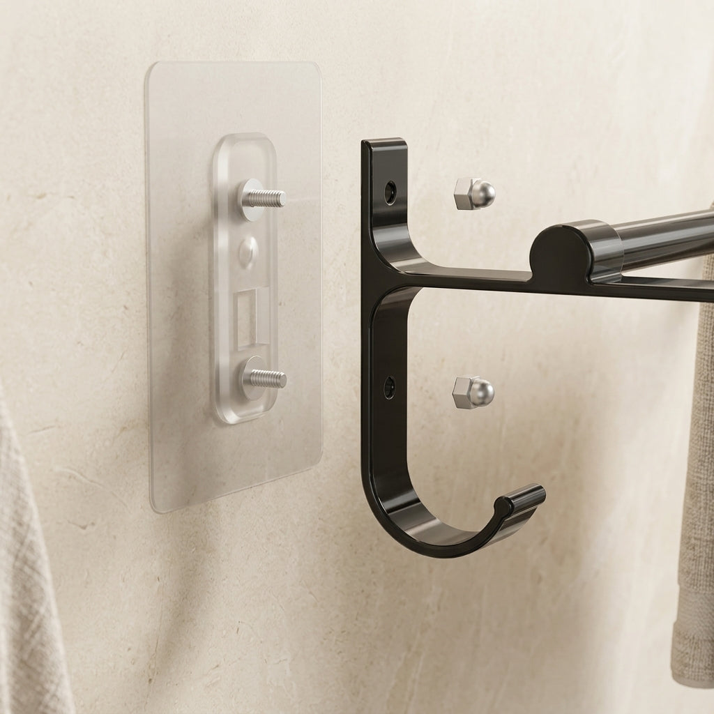 Porte-Serviettes Mural Double Barre