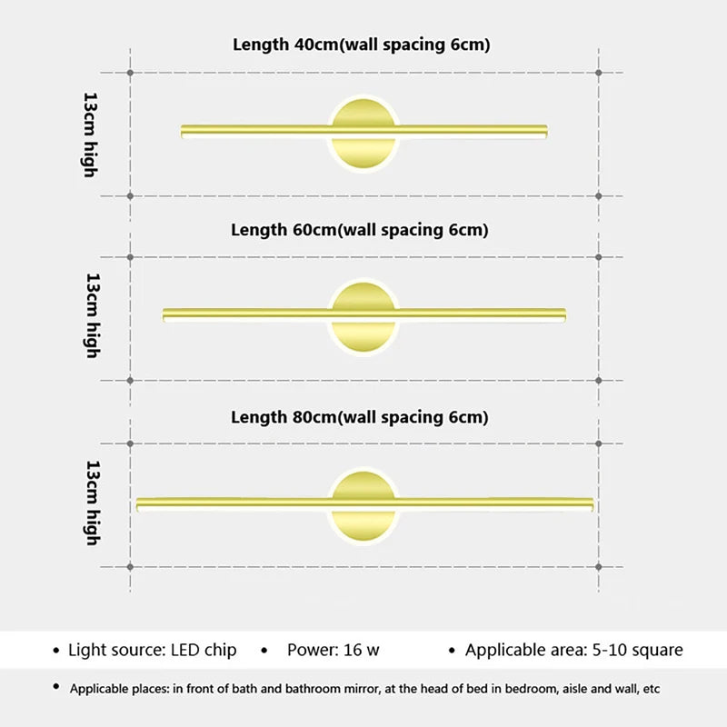 Applique Miroir LED Salle de Bain
