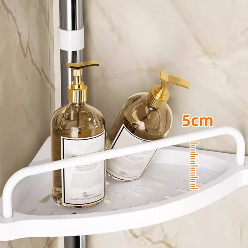 Etagères d'angle sans perçage salle de bain
