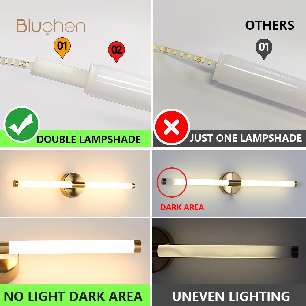 Applique Murale LED Dorée