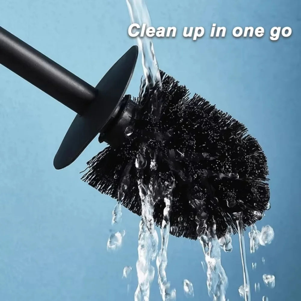 Brosse WC sur Pied – Noir Mat
