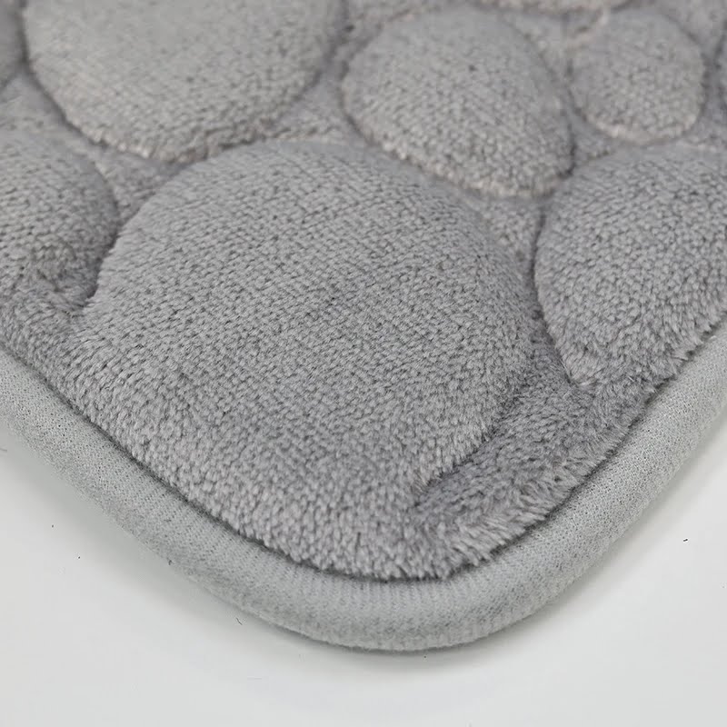 Set de 3 tapis de salle de bain en microfibre