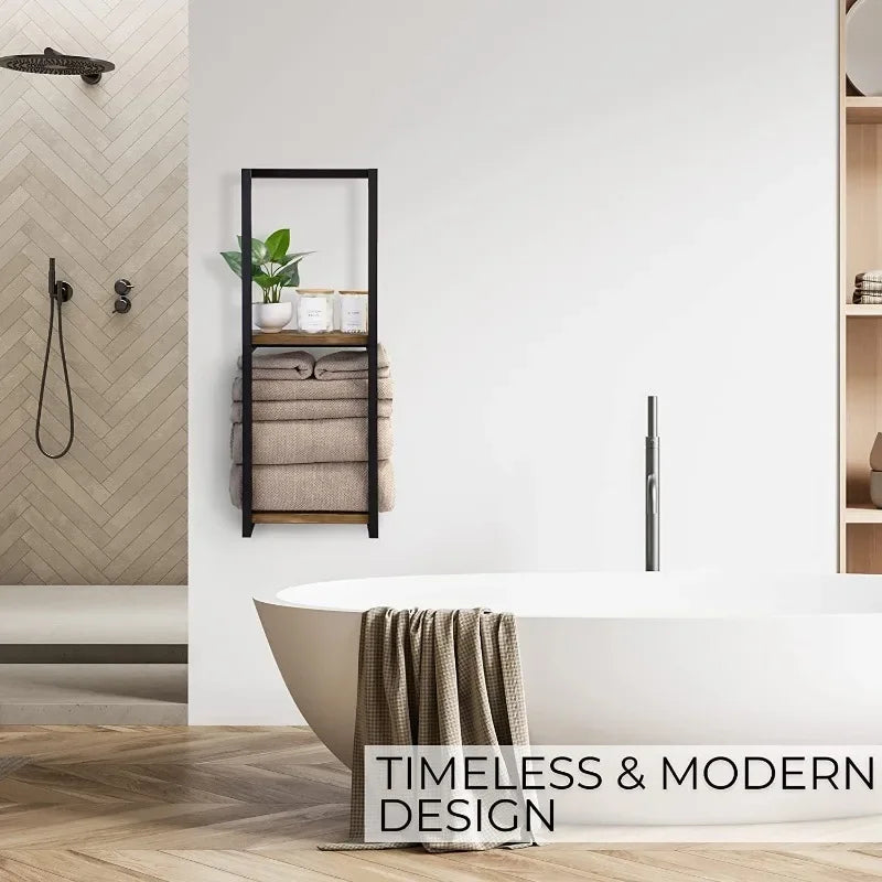 etagere porte serviette salle de bain